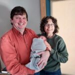 Grandma and Grandpa with our first grandchild